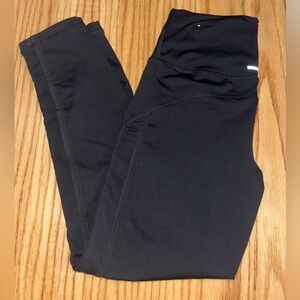 Aerie by American Eagle Black Leggings with Mesh Sides